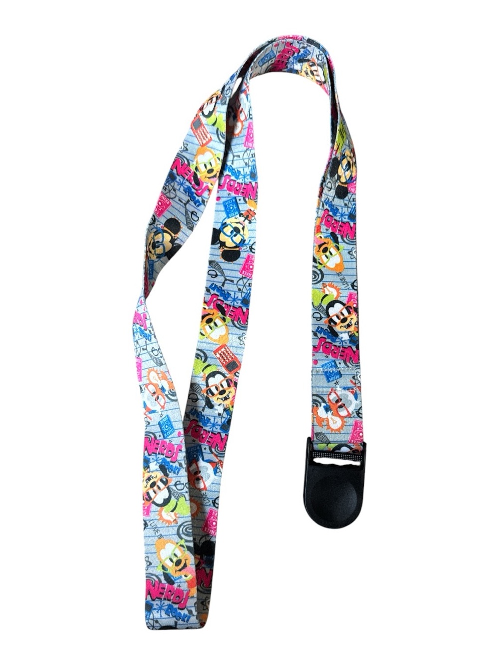 Disney Character Lanyard - Blue Multi with Minnie Mickey Donald & Pluto